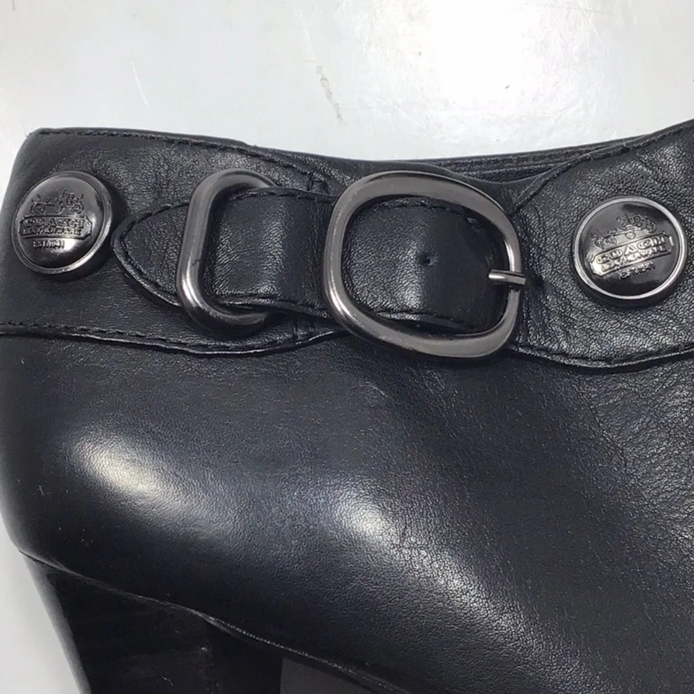 Coach Alexie Matte Calf Ankle Boots Size 7.5 B.